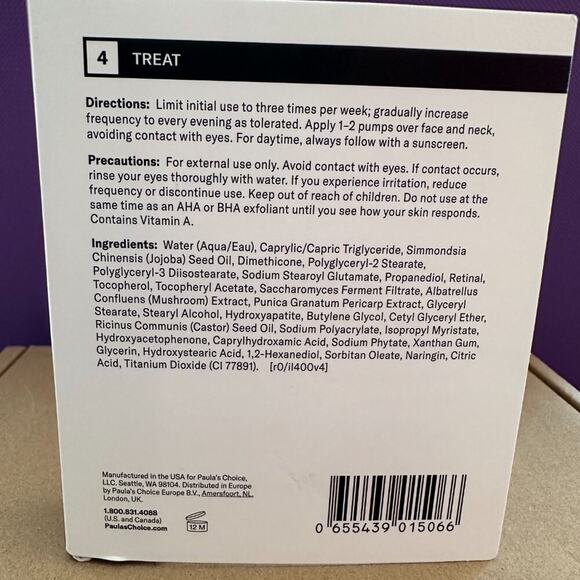 Paula's Choice PRO Retinaldehyde Treatment High Potency 5ml / 0.17 fl oz - NEW - Picture 2 of 4